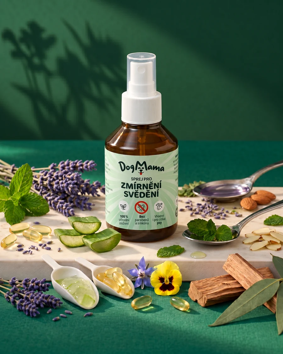 Sprej DogMama s bylinkami a prírodnými ingredienciami